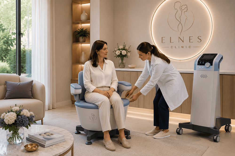 EMSELLA® Pelvic Floor Strength, Fully Clothed.